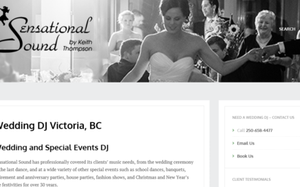 Sensational Sound Wedding DJ Victoria BC